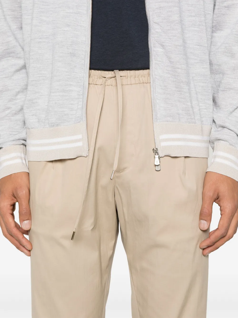 Briglia 1949 Broek met toelopende pijpen Beige