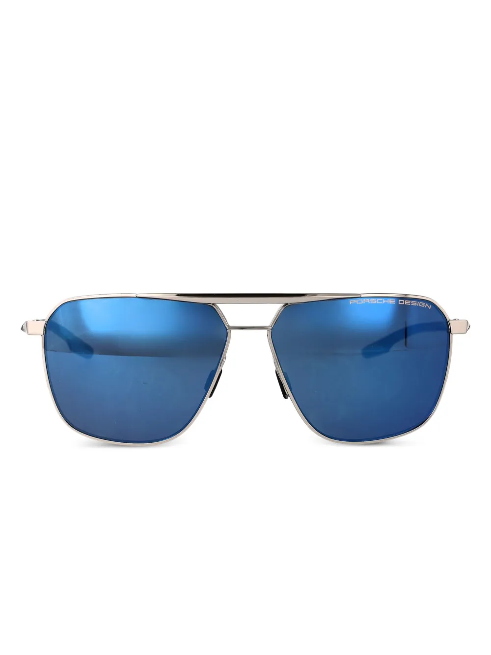 Porsche Design square frame sunglasses | Silver | Image 1