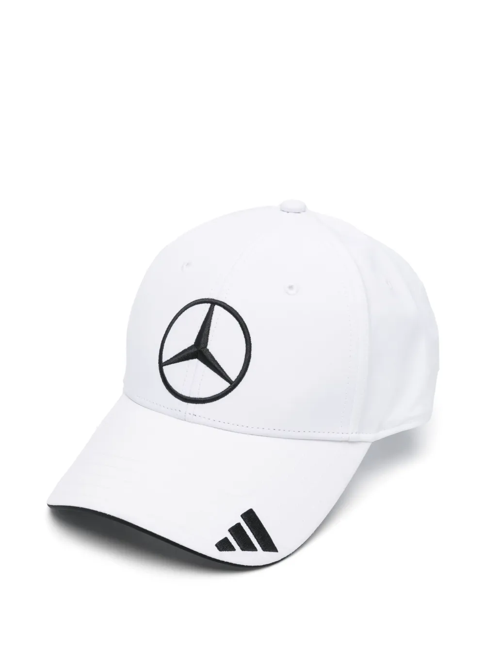Adidas x Mercedes pet met geborduurd logo Wit