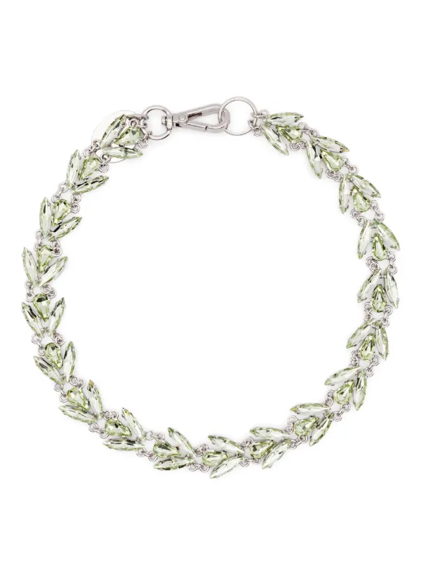 Simone Rocha Crystal Floret Necklace in Silver
