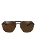 Porsche Design square frame sunglasses - Black