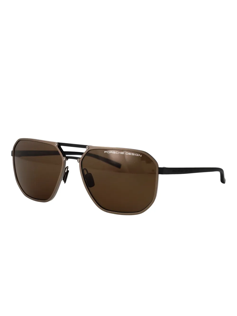 Porsche Design square frame sunglasses - Zwart