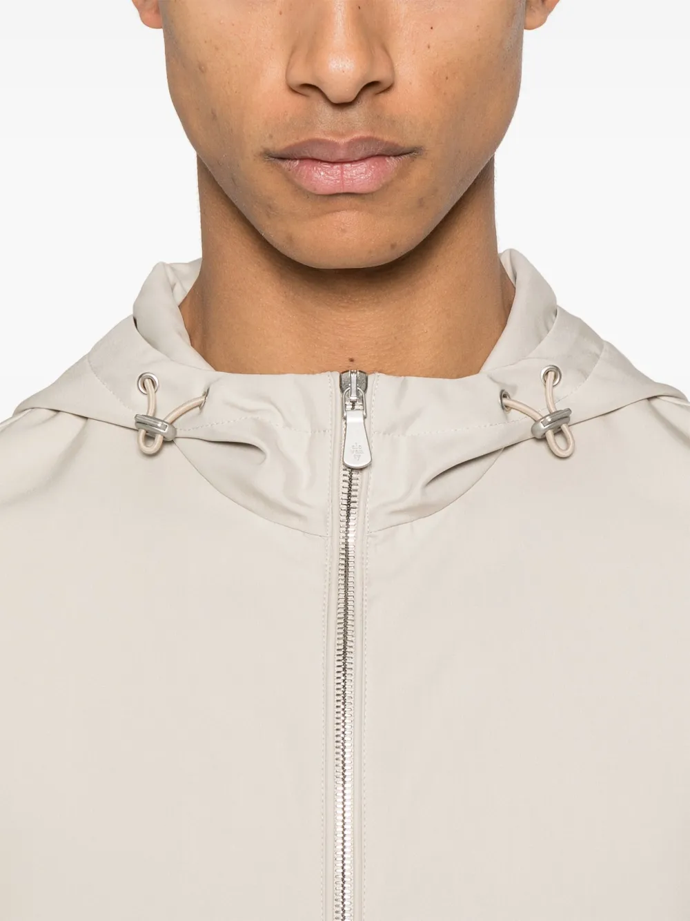 Eleventy Jack met capuchon Beige