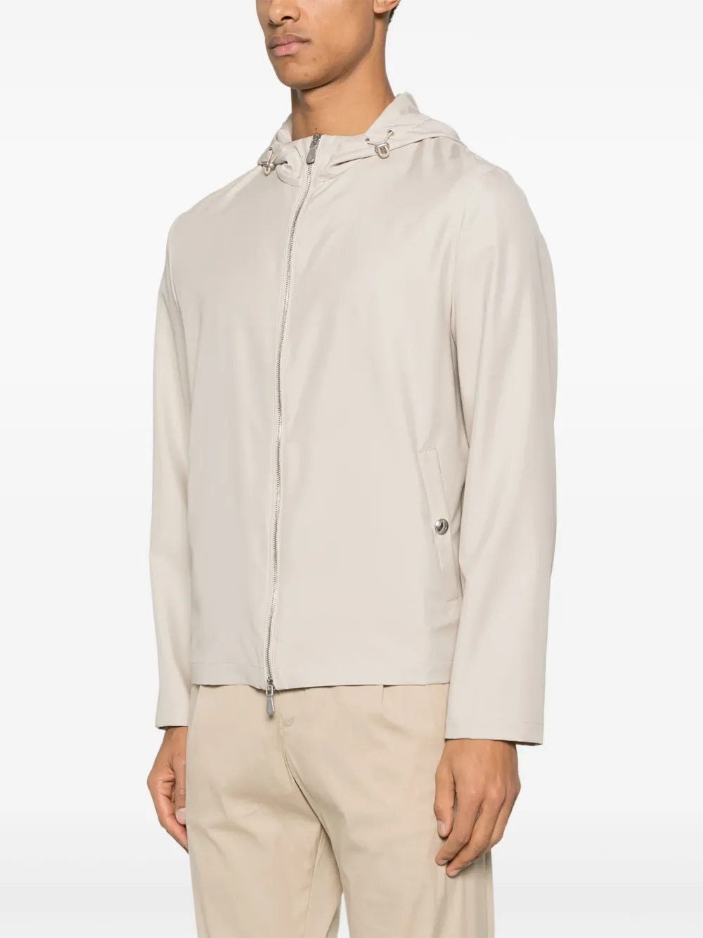 Eleventy Jack met capuchon Beige