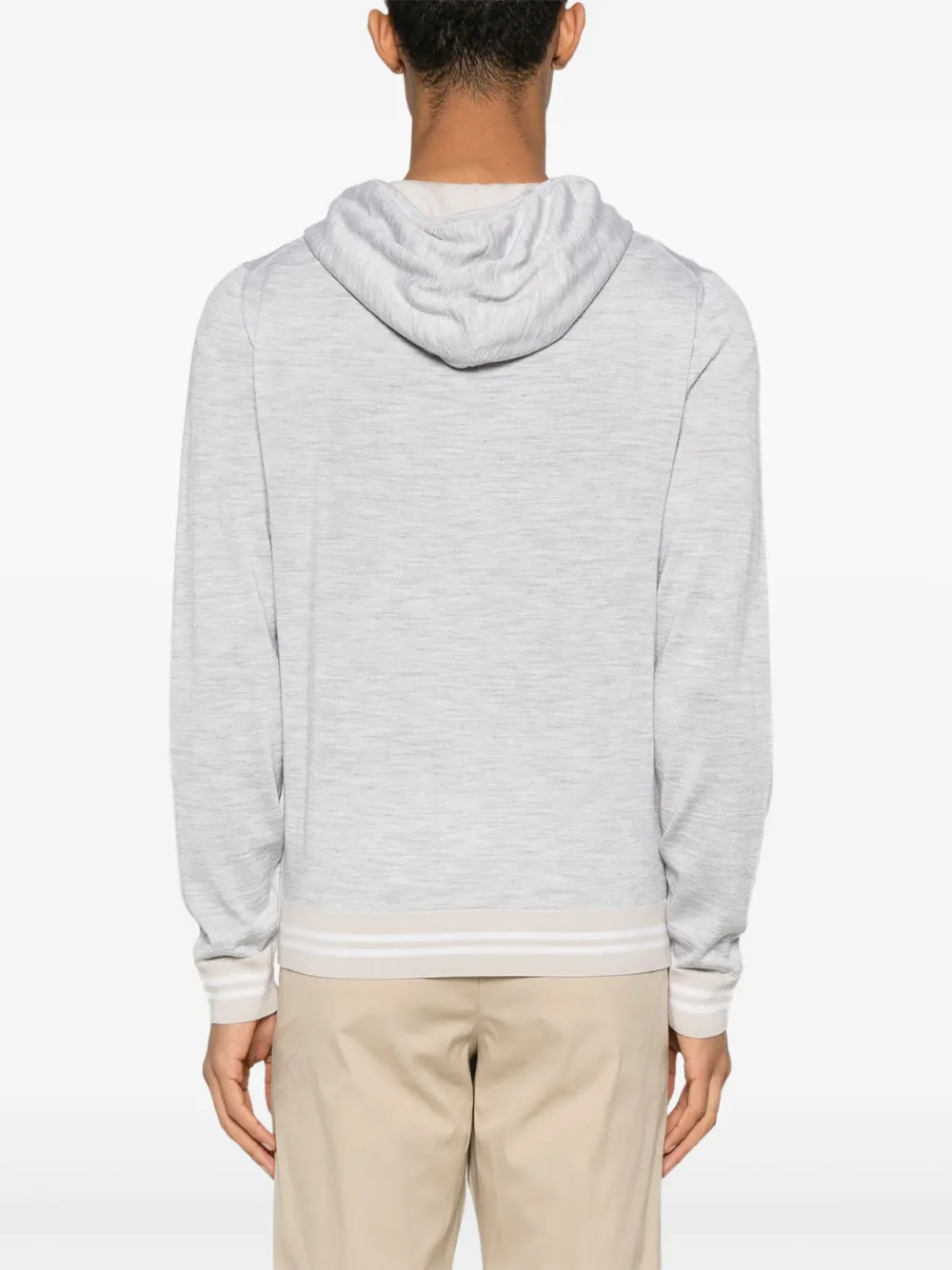 Eleventy Hoodie met rits Groen
