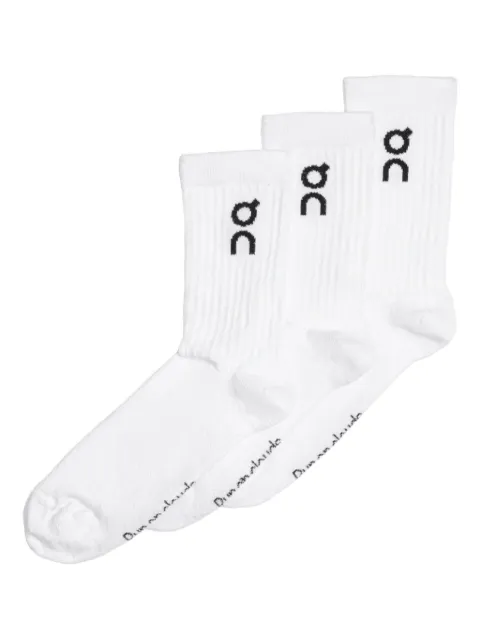 On Running logo-intarsia socks (set of three)