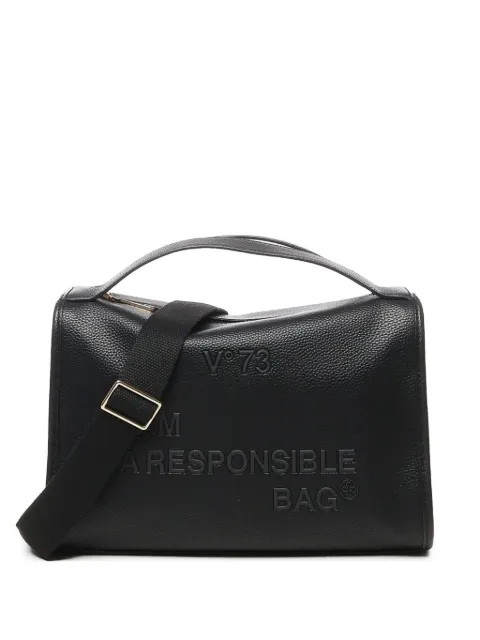 V°73 logo-engraved shoulder bag