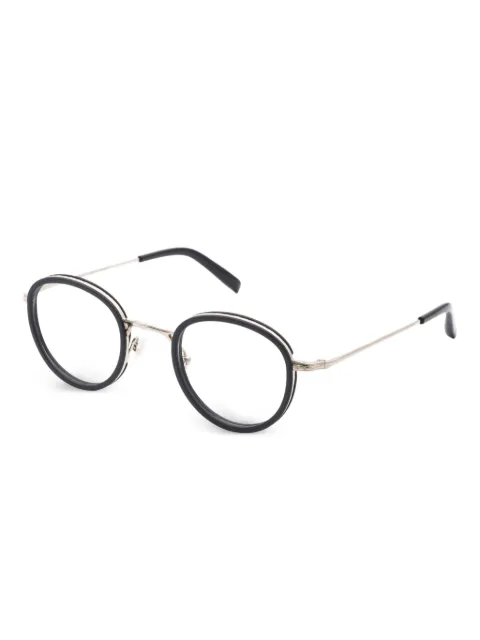 Gold And Wood round-frame glasses
