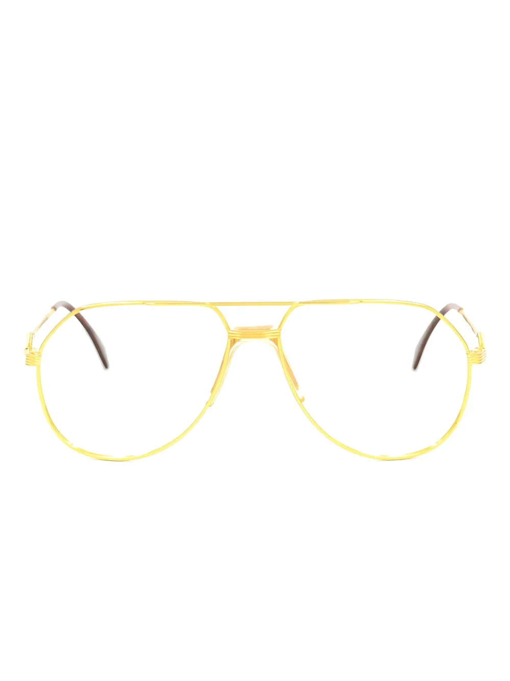 Hilton geometric-frame glasses - ゴールドトーン Hilton geometric-frame glasses - ゴールドトーン