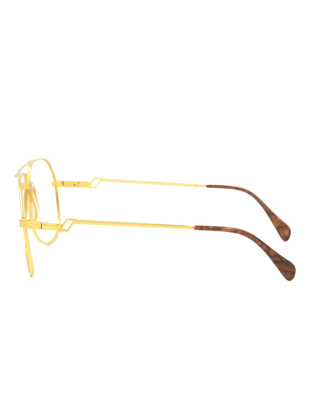  Hilton Geometric-frame Glasses - Gold 