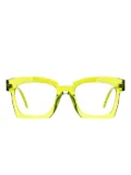 Kuboraum square-frame glasses - Green
