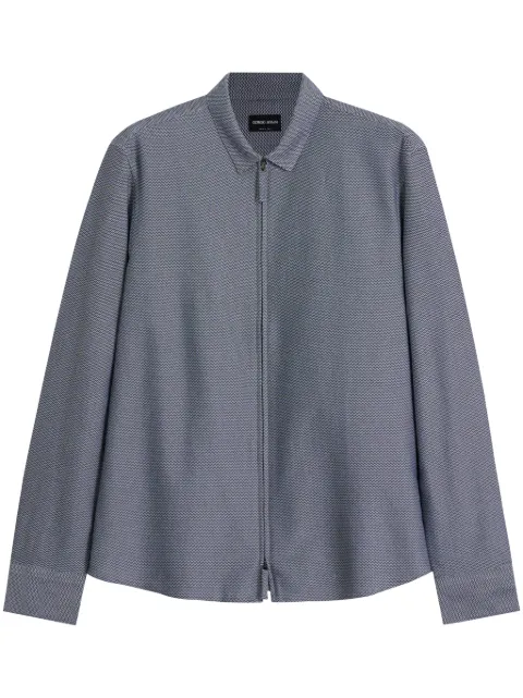 Giorgio Armani chevron-pattern shirt