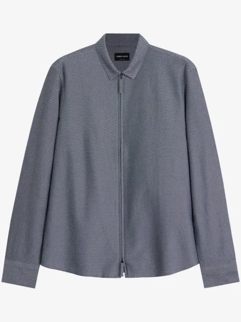 Giorgio Armani chevron-pattern shirt