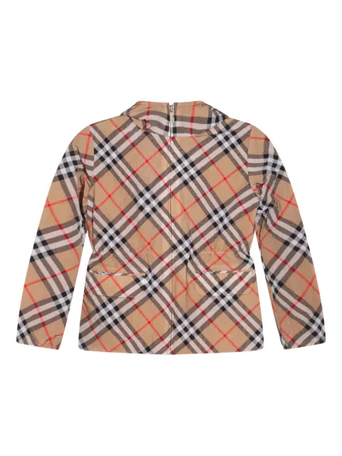 Burberry Kids chamarra a cuadros
