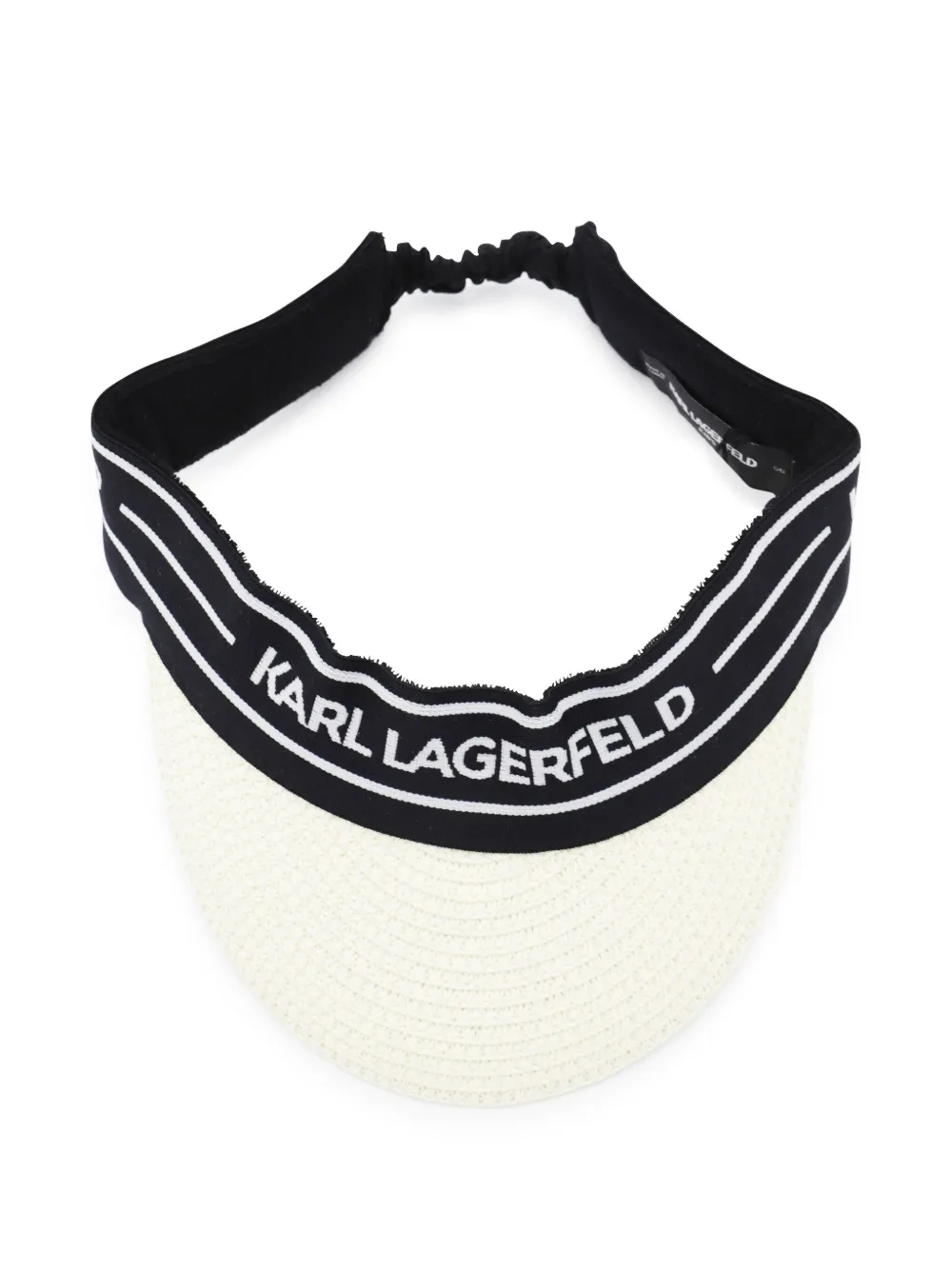 Karl Lagerfeld Kids Zonneklep met logoband Wit