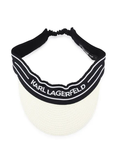 Karl Lagerfeld Kids logo-tape visor