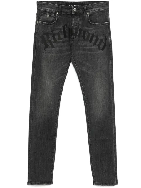 John Richmond logo-print jeans