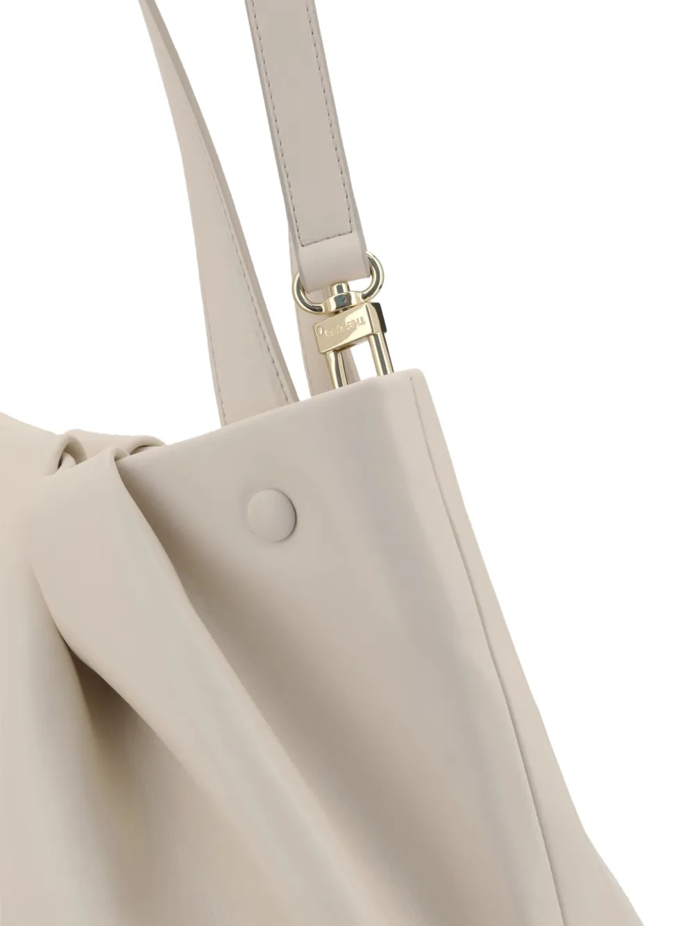 Themoirè Athena shopper met handgreep Beige
