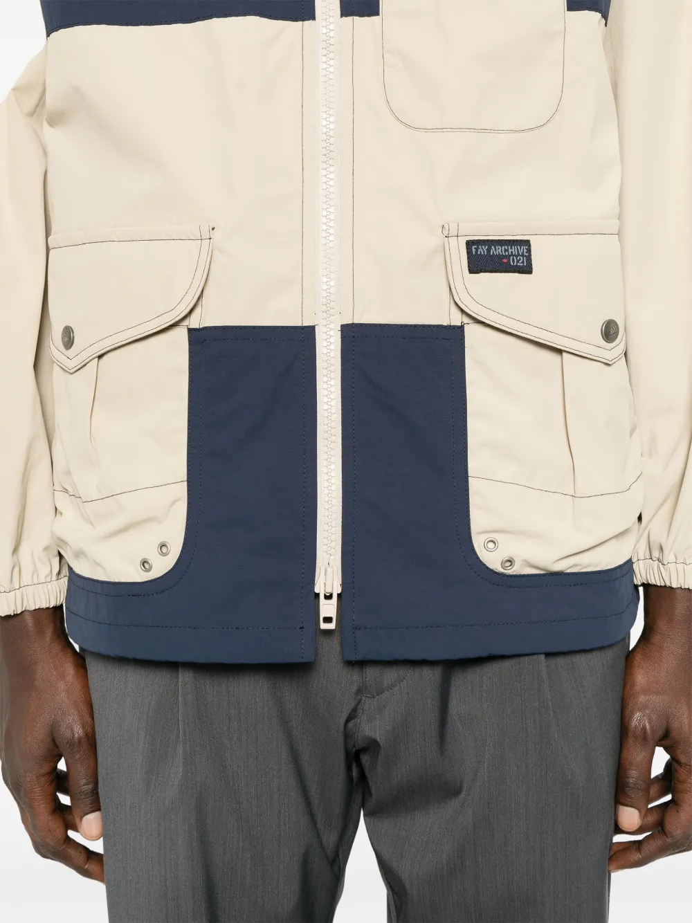 Fay Jack met colourblocking Beige