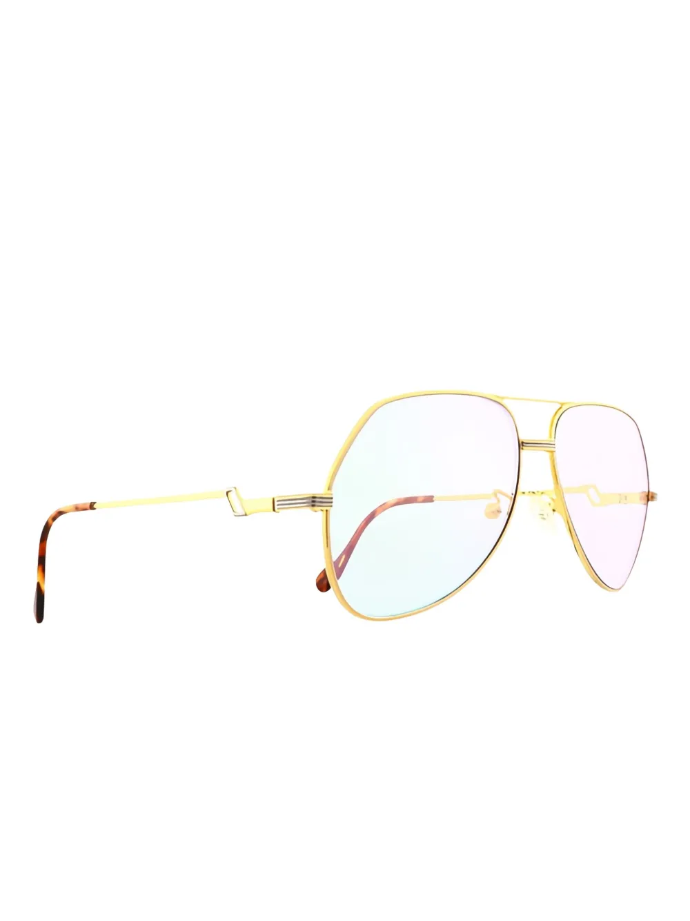 Hilton pilot-frame sunglasses - Goud