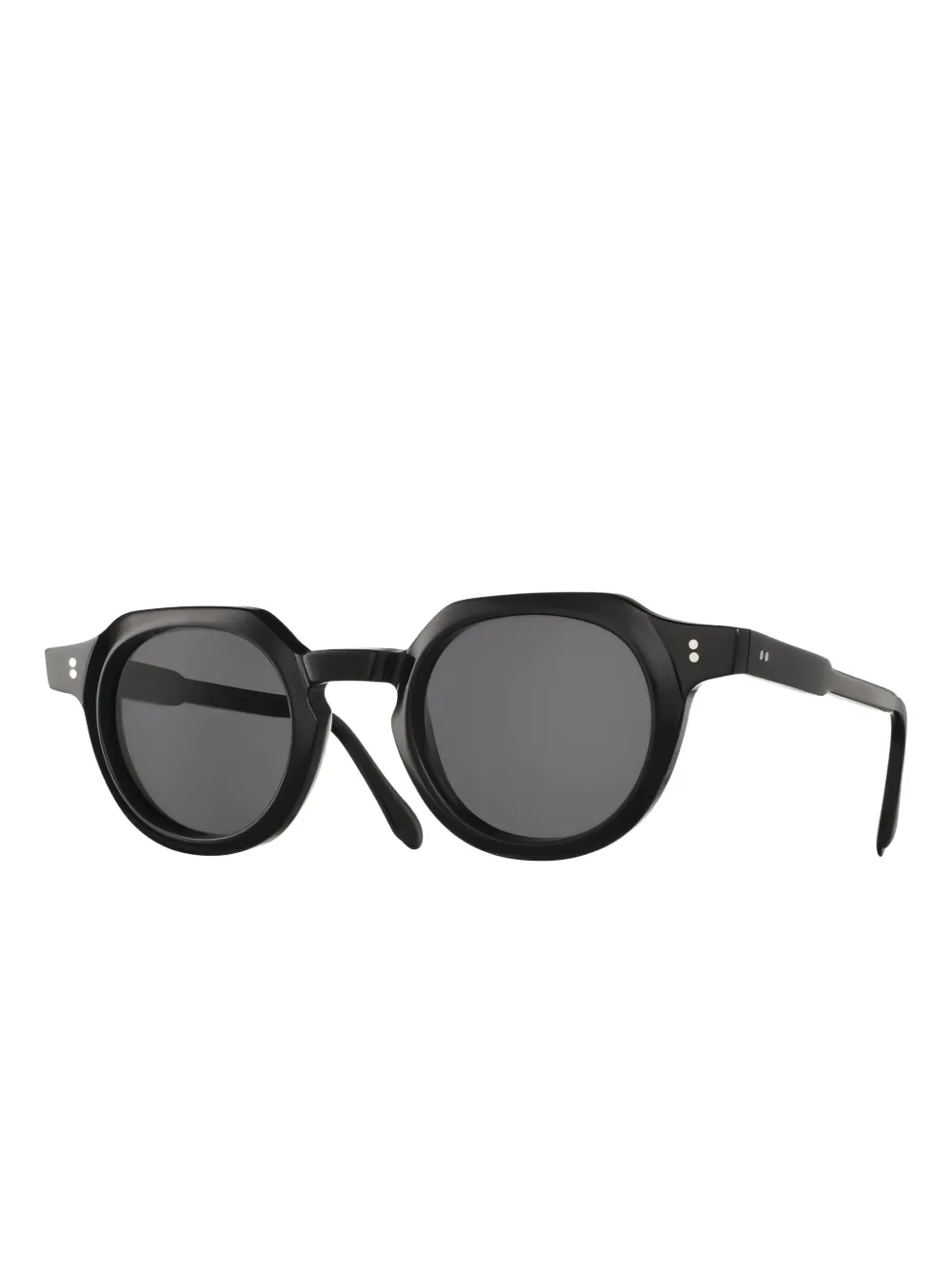 Massada Solid geometric-frame sunglasses - Zwart
