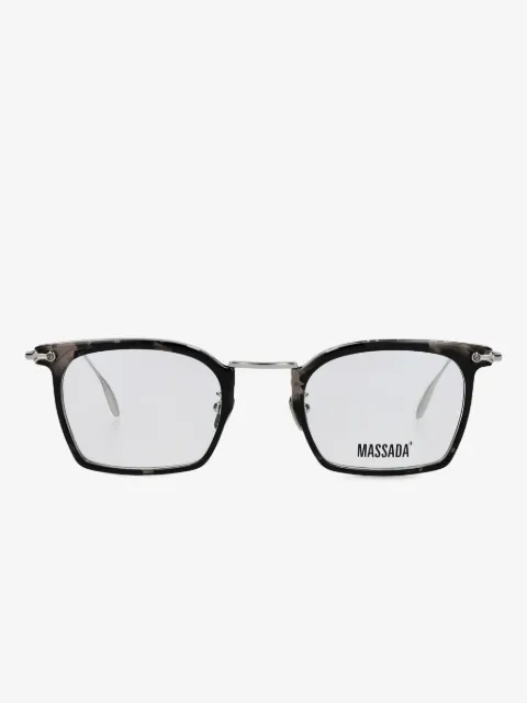 Massada 1939 marble-effect rectangle glasses
