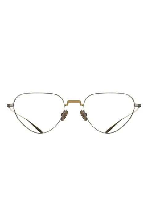 Massada geometric-frame glasses