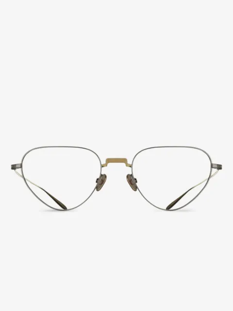Massada geometric-frame glasses