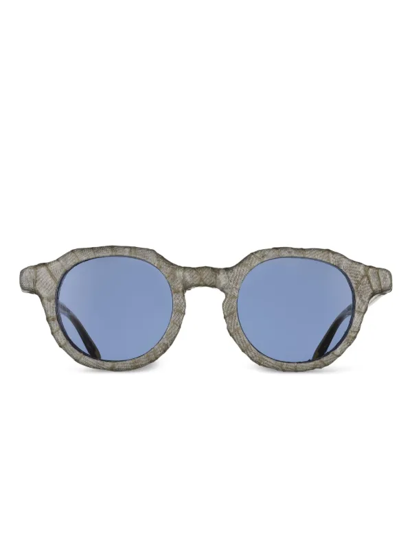 Massada Wrapped Mart1 round-frame Sunglasses Grey