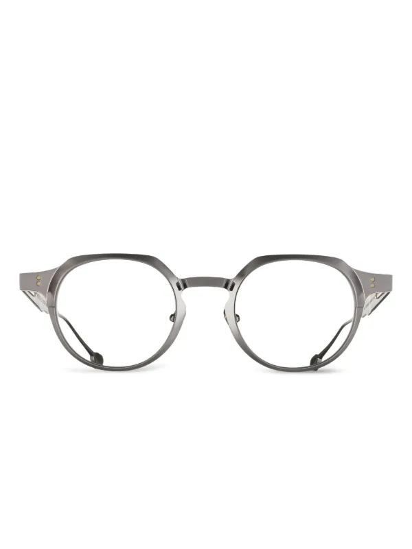 Massada White Circle Glasses Grey FARFETCH BH