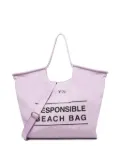 V°73 logo-print beach bag - Purple