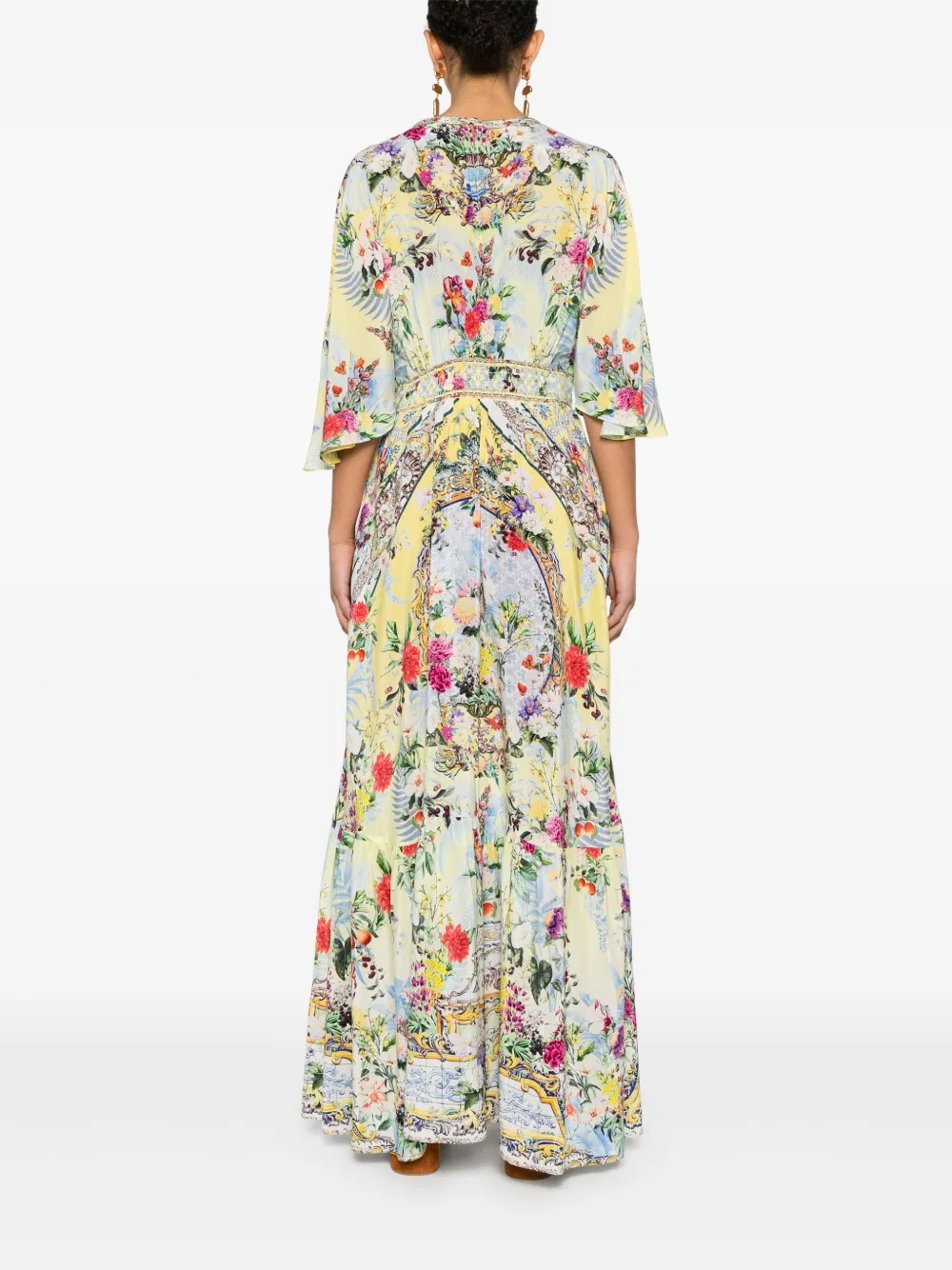 CAMILLA RUFFLE-HEM MAXI DRESS