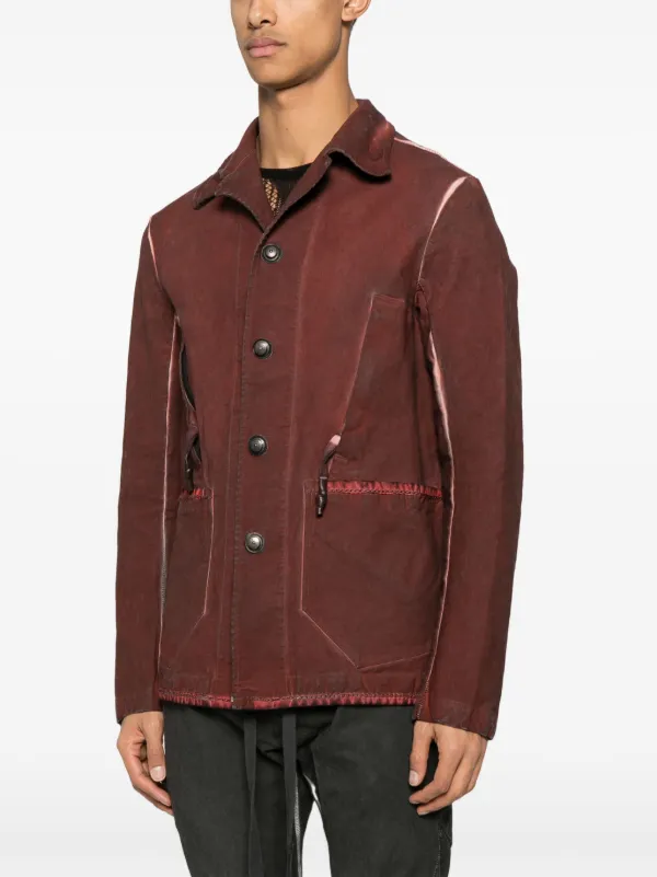 isaac sellam レザージャケット24fw aw Isaac Sellam Experience high-neck Leather Jacket | Black