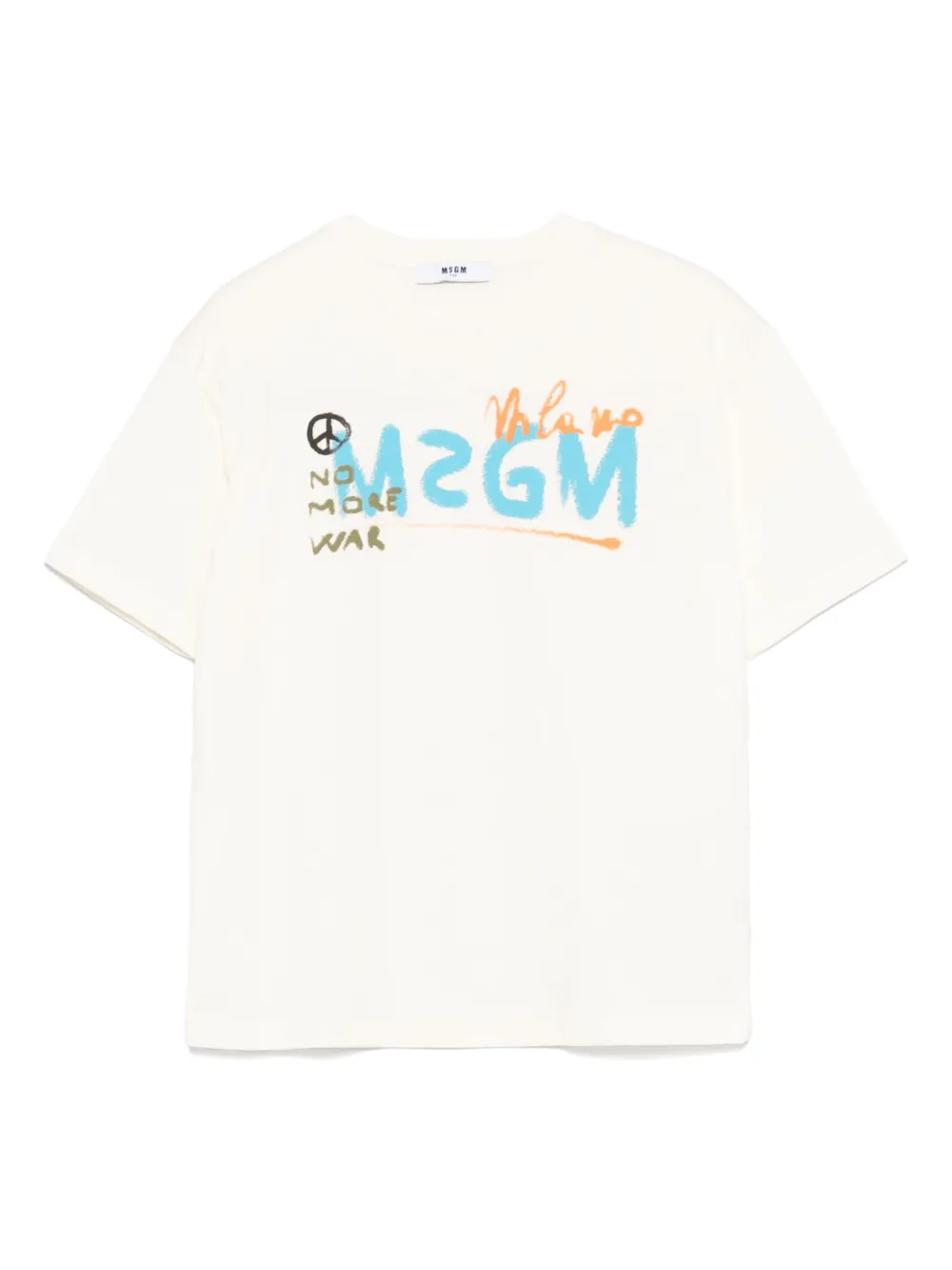 MSGM Kids playera con logo estampado | neutro | Image 1
