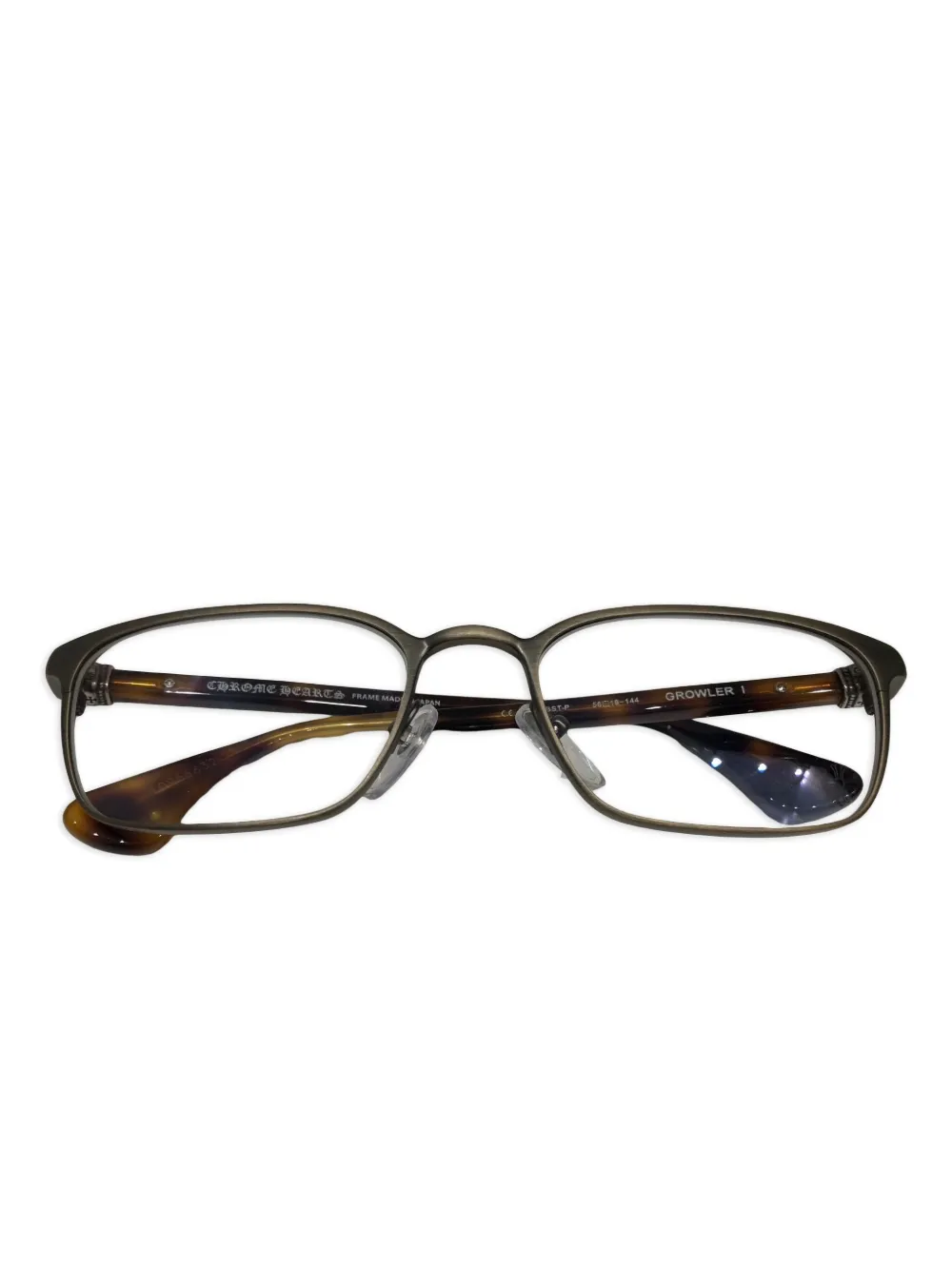 Chrome Hearts lentes con armazón rectangular | marrón | Image 1