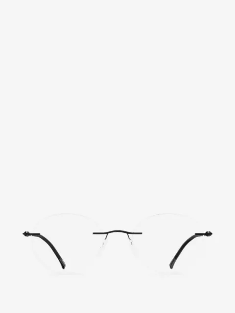 Silhouette Purist rimless round-frame glasses