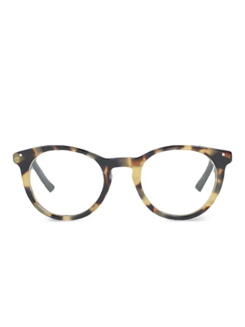 Very French Gangsters tortoiseshell round-frame glasses