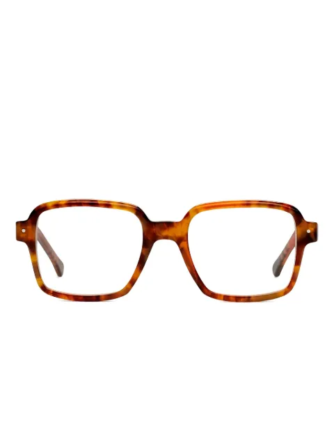 Very French Gangsters tortoiseshell square-frame glasses