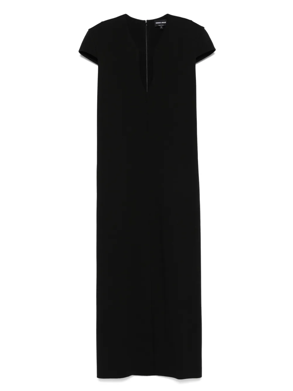 Giorgio Armani Midi-jurk met milano-stiksel Zwart