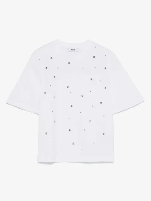 MSGM Kids 스터드 티셔츠