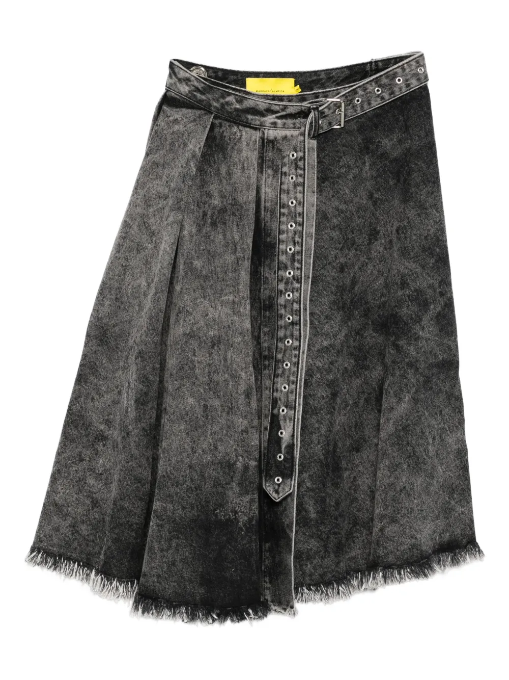 Marques'Almeida belted denim skirt