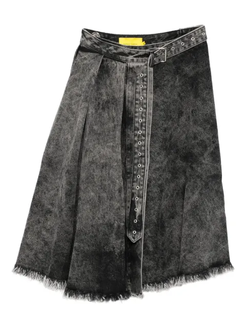 Marques'Almeida belted denim skirt