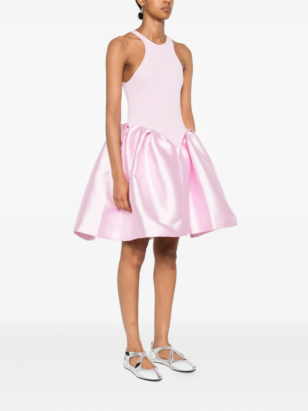 Marques'Almeida Flared mini-jurk Roze