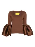 Marques'Almeida Mikado blouse - Brown