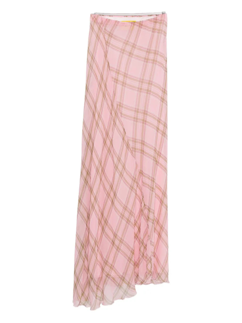 Marques'Almeida tartan-print maxi dress - Rosa