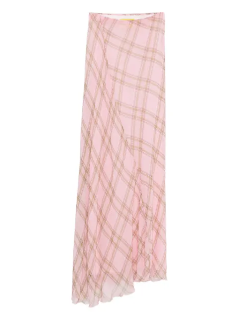 Marques'Almeida tartan-print maxi dress