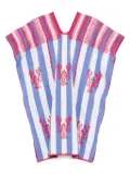 Pippa Holt striped lobster-motif mini dress - Blue