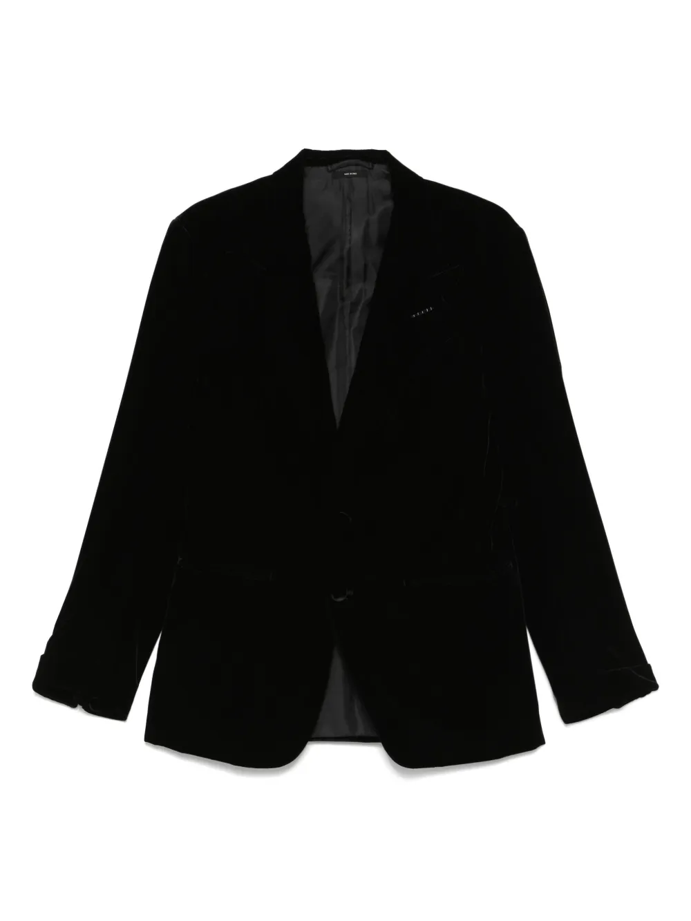 TOM FORD single-breasted velvet blazer | Black | Image 1