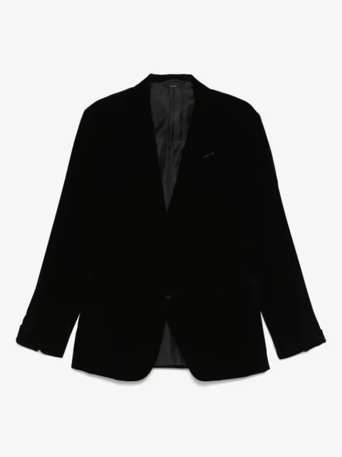 TOM FORD Shelton 单排扣丝绒西装夹克