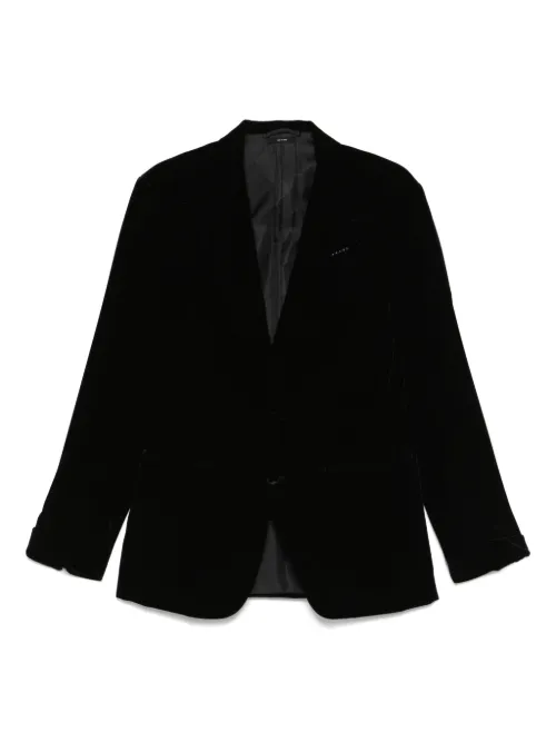 Blazer en velours à simple boutonnage - TOM FORD - Modalova